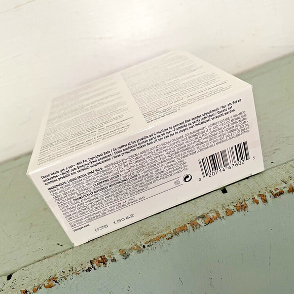 Clinique 3 Step Skincare System Type 2 Dry / Combination Travel Size Set SEALED - Picture 7 of 9